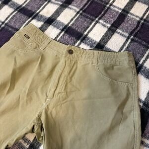 Kuhl Dry Hiking Pants Men's 36x30 Nylon Cotton Blend Evaporative Olive Green